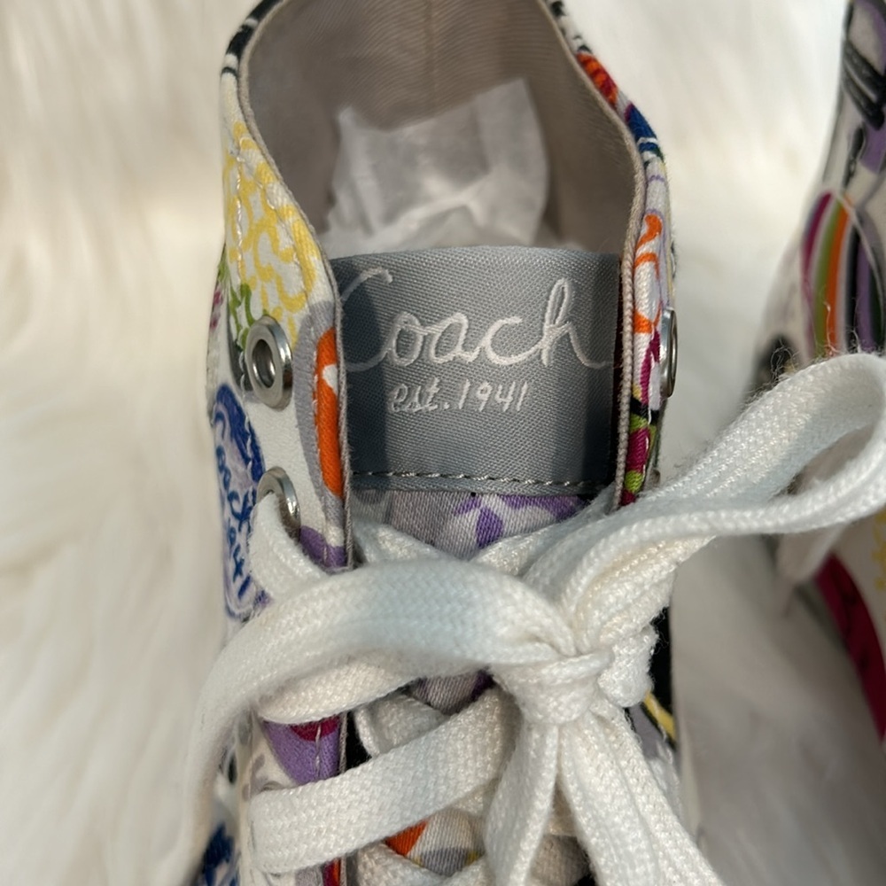 COACH Logo Sneakers Fit 5.5 to 6 - Picture 9 of 14